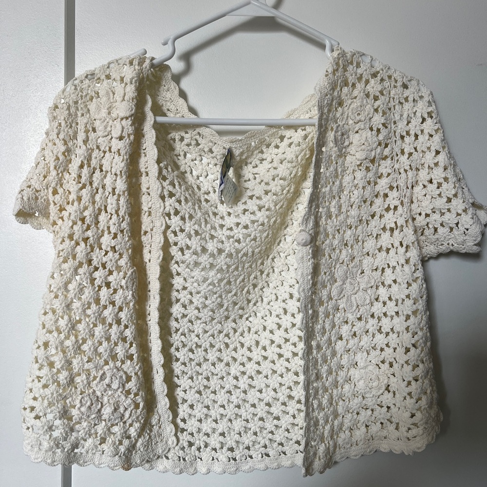 Vintage Crochet Sweater